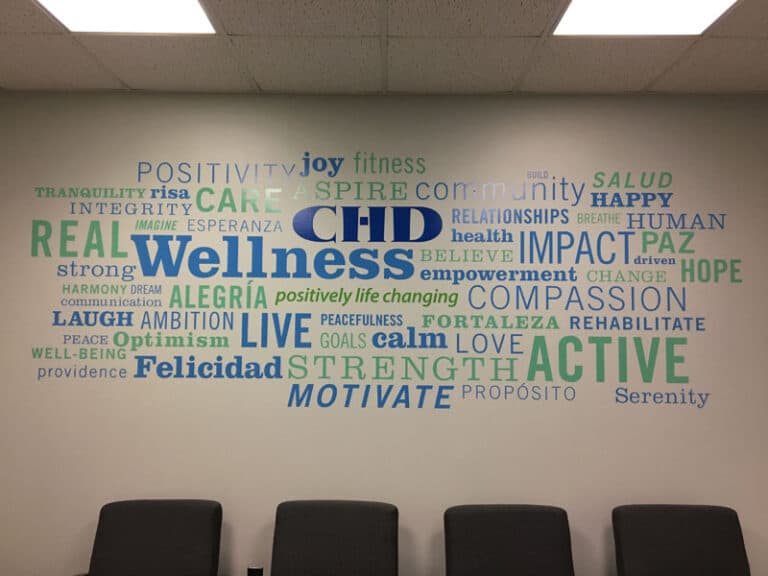 CHD building signage