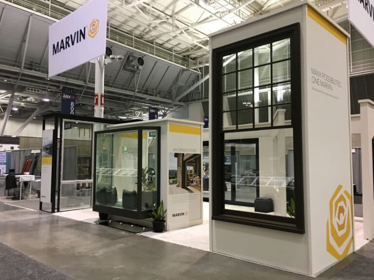Marvin Windows trade show booth