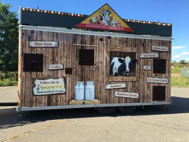 Colorful Moolicious ice cream truck wrap