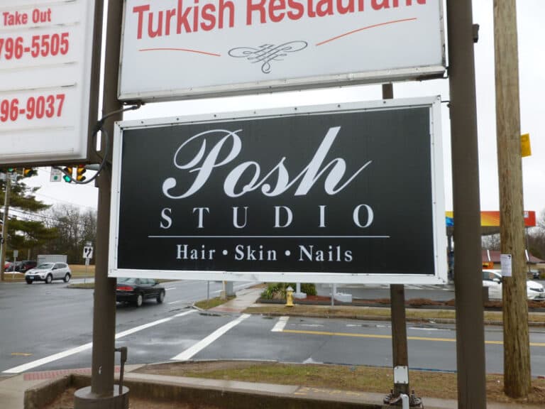 Posh Studio salon signage