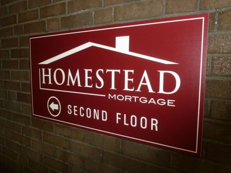 Directional wayfinding signage